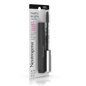 img 3 attached to 💯 Тушь для ресниц Neutrogena Healthy Lengths в угольно-черном цвете 01 - объемная, удлиняющая и ухаживающая формула, 0,21 унция.