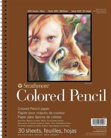 img 4 attached to Strathmore 477-9 Colored Pencil Pad 9x12 – 30 Sheets, 400 Series, White: Unleash Your Creativity with Superior Quality!