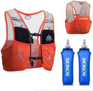 🚲 aonijie lovtour hydration race vest with 2 soft water bottles bladder - lightweight 2.5l pack for marathon running, cycling, hiking, camping, and biking логотип