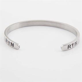 img 3 attached to 💉 ENSIANTH Nurse Gift Bracelet: Live Love Heal Cuff Bracelet for RNs- Perfect Jewelry Gift for Nursing Graduation Students