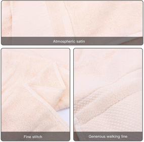 img 2 attached to 👌 KUFUNG Hand Towel - Cool, Soft, Fluffy, and Absorbent 100% Cotton Towel (Beige, 13.4X29) - Premium Quality for Everyday Use