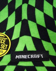 img 1 attached to Creeper Checkered Minecraft Gloves