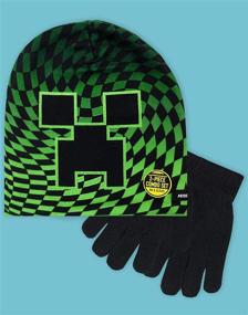 img 3 attached to Creeper Checkered Minecraft Gloves