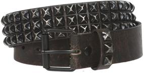 img 3 attached to Edgy and Trendy: Three Distressed Black Studded Leather - Elevate Your Style!