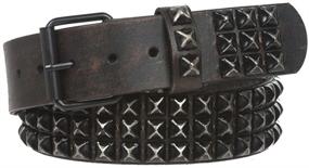 img 4 attached to Edgy and Trendy: Three Distressed Black Studded Leather - Elevate Your Style!