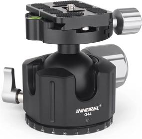 img 4 attached to 📷 INNOREL Low Profile Tripod Ball Head with Arca Swiss Quick Release Plate - CNC Metal Camera Ballhead for Tripods, Monopod, DSLR, Camcorder (G44)