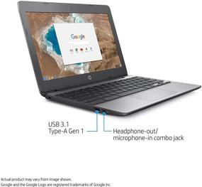 img 3 attached to Обновленный ноутбук HP High Performance 11.6in HD Chromebook - Intel Dual-Core Celeron N3060, до 2.48 ГГц, 4 ГБ DDR3, 16 ГБ eMMC, 802.11bgn, Bluetooth 4.0, USB 3.1, веб-камера, HDMI, Chrome OS.