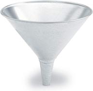 👌 lumax lx-1700 silver galvanized funnel - 32oz/1 quart capacity. featuring rolled edge, high splash-proof rim, air-venting grooved spout, and swirl-preventing fluted bottom. logo