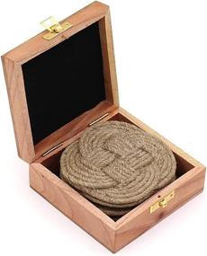 img 3 attached to 🏠 Nautical Sailor Housewarming Jute Coaster