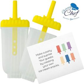 img 1 attached to 🍦 Set of 6 Popsicle Molds - BPA Free Ice Pop Mold for Kids and Adults - Assorted Colors