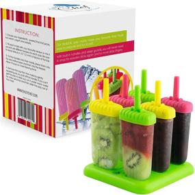 img 3 attached to 🍦 Set of 6 Popsicle Molds - BPA Free Ice Pop Mold for Kids and Adults - Assorted Colors