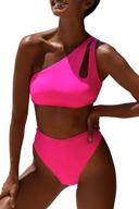 womens swimsuit waisted shoulder bathing women's clothing for swimsuits & cover ups logo