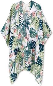 img 4 attached to 👙 Bohemian Women's Kimono Cardigan: Perfect Swimsuit Cover-Up and Stylish Swimwear Addition