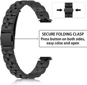 img 3 attached to Veezoom Compatible Fitbit Adjustable Replacement Wearable Technology