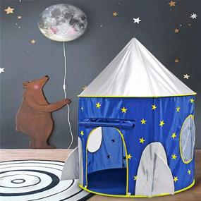 img 2 attached to Magictent Boys - Kids Spaceship Toys & Astronaut House - Foldable Design