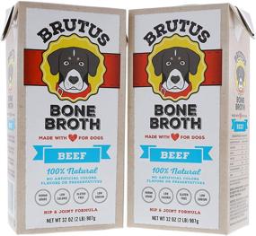 img 4 attached to Brutus Bone Broth for Dogs: All-Natural USA-Made with Glucosamine & Chondroitin, Human-Grade Ingredients, Hydrating Topper, Gravy & Treat for Healthy Joints