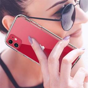 img 3 attached to 📱 GiiKa iPhone 11 Case with Screen Protector - Clear Heavy Duty Protective Case for Women, Girls - Shockproof PC Back Case with Slim TPU Bumper Cover - Phone Case for iPhone 11