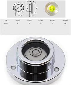 img 1 attached to 📏 Aluminium Circular Level with Ø34mm Mount Bubble Vials - Accurate Spirit Bubble Level Tool