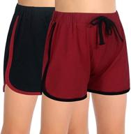 🏃 gorlya 2-pack girls' active play up workout gym athletic sports running casual dolphin shorts for optimal performance logo