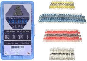 img 3 attached to SolderSeal Brand - Premium Solder Seal Wire Connector Kit 120PCS - Aiding Your Wiring Projects - No Crimping Required - Effortless Heat Gun Application - Water-resistant - Insulated - Ideal for Marine and Automotive Applications