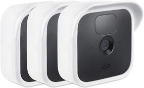 img 4 attached to Силиконовые накладки Вассерштейн в камуфляжном стиле для камер Blink Outdoor - совместимы с люком, повышают и защищают вашу камеру Blink Outdoor (белый, 3 штуки)