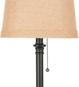 img 1 attached to 🏮 Set of 2 OnEach Maria Rustic Table Lamps - Bedside Desk and Reading Lamp Set for Bedroom, Living Room, Study - 20-inch, Dark Brown