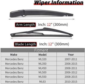 img 3 attached to Mercedes Benz ML класса W164 W166 Задний Стеклоочиститель, Поворотная рукоятка и Крышка - Оригинальная Запасная часть