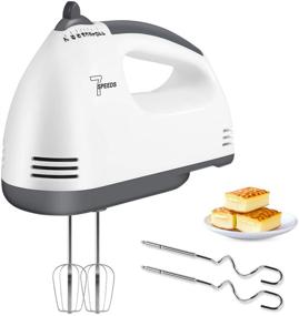 img 4 attached to 🥚 2020 Electric Hand Mixer - 7 Speed Handheld Mixer with Egg Whisk and Dough Sticks - Perfect for Home Use