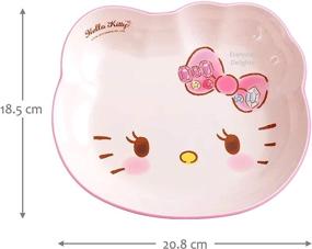 img 3 attached to 🐱 Delightful Hello Kitty Cute Pink Dinnerware Flatware Meal Set - Plate Bowl Cup Spoon, 4-Piece Set