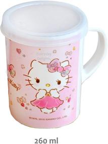 img 1 attached to 🐱 Delightful Hello Kitty Cute Pink Dinnerware Flatware Meal Set - Plate Bowl Cup Spoon, 4-Piece Set