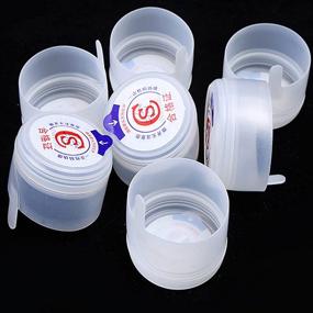 img 2 attached to 🍶 Gallon Water Bottle Caps, Non-Spill Replacement Caps, Best for 55mm 2, 3, and 5 Gallon Water Jug - Pack of 5