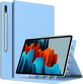 img 4 attached to 📱 TiMOVO Case: Slim Magnetic Cover for Samsung Galaxy Tab S7 Tablet 2020 (SM-T870/T875) – Auto Sleep/Wake – Light Blue