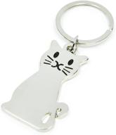 cat shape keyring keychain - an intriguing and seo-friendly accessory logo