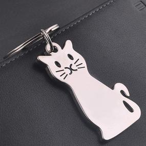 img 2 attached to Cat Shape Keyring Keychain - An Intriguing and SEO-Friendly Accessory