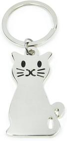 img 3 attached to Cat Shape Keyring Keychain - An Intriguing and SEO-Friendly Accessory