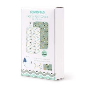 img 3 attached to 🌟 COSMOPLUS Stretch Fitted Pack n Play Playard Sheets - 2 Pack for Mini Crib Sheet Set, Pack n Play Mattress Cover, Ultra Stretchy Soft, Heart Pattern - Enhanced SEO