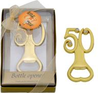 🎂 premium pack of 24 number 50 bottle openers - ideal anniversary and 50th birthday party favors for guests! логотип