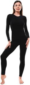 img 4 attached to 👕 Emprella Women's Ultra Soft Long Johns Set - Thermal Underwear Base Layer Clothing