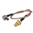 superbat female pigtail coaxial cable logo
