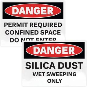 img 2 attached to 🏷️ Avery Industrial Vinyl Sign Labels: Occupational Health & Safety Products for Outdoor Use in Safety Signs & Signals