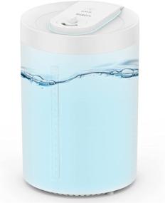 img 4 attached to 🌬️ KOIOS 4L Humidifiers: Top Fill Cool Mist Air Humidifier & Essential Oil Diffuser for Bedroom and Large Room Home - Patented Design, 380mL/h Output, 31H Runtime, Whisper Quiet - Perfect for Babies & Plants