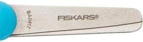 img 3 attached to 📚 Fiskars 194230 Back to School Supplies, Softgrip Blunt-tip Kids Scissors, 5 Inch, Pack of 3, Floral/Lighting