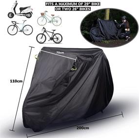 img 2 attached to 🚴 KAPV SINCE DAY ONE Oxford 210D Waterproof Bicycle Cover - Strong, Anti Dust Rain Cover with UV Protection and Lock Hole Feature - Ideal for Cruisers & Mountain Bikes