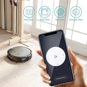 img 2 attached to 🤖 Robotic Vacuum Cleaner and Dry Mopping Sweeper with WiFi, Strong Suction, and Self-Charging - Holove D2: Perfect for Pet Hair, Hard Floors, and Low Pile Carpets