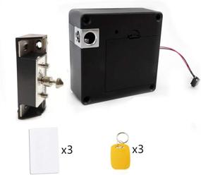 img 3 attached to Invisible DIY Electronic Cabinet Lock Kit with USB Cable - Hidden Lock Set for Wooden Cabinets, Drawers, Pantries, and Lockers - RFID Entry