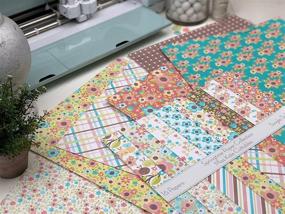 img 3 attached to 🌸 Springtime Pattern Paper Pack - Scrapbook Premium Specialty Paper Single-Sided 12"x12" Collection - 16 Sheets by Miss Kate Cuttables