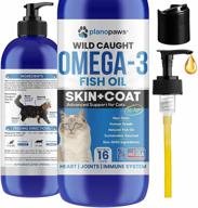 🐟 optimal omega 3 fish oil for cats - supreme alternative to salmon oil for cats - feline kitten vitamins and supplements - feline health essentials - feline dandruff remedy - liquid fish oil for pets - feline shedding solutions logo