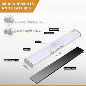 img 2 attached to Homelife VYANLIGHT Activated Rechargeable Anywhere