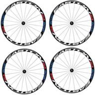 enhance bike safety with hmane 4pcs reflective wheel rim stickers - stay visible & protected logo