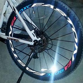 img 2 attached to Enhance Bike Safety with HMANE 4Pcs Reflective Wheel Rim Stickers - Stay Visible & Protected